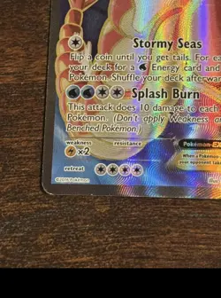 Pokemon Gyarados EX TCG Full Art Holo Ultra Rare Card 114/122 XY-Breakpoint - Image 4