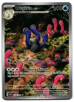 Wugtrio 224/091 - Paldean Fates Illustration Rare Pokemon TCG - LP Card - Image 1