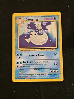 Pokemon TCG Dewgong Base Set 025/102 1995 Regular Card LP - Image 1