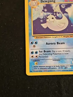 Pokemon TCG Dewgong Base Set 025/102 1995 Regular Card LP - Image 5