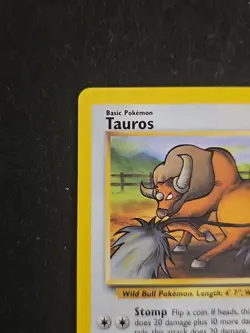 Pokemon TCG Tauros Jungle Card 47/64 Unlimited Uncommon WOTC LP 1999 Vintage - Image 2