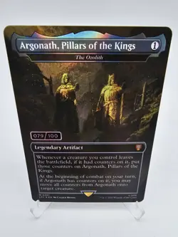 MTG Lord of the Rings Argonath, Pillars of the King The Ozolith Serial 079/100 - Image 1