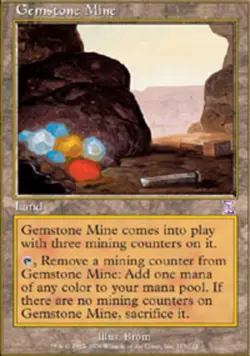 [1x] Gemstone Mine - Foil Slight Play, English Timeshifted MTG Magic - Image 1