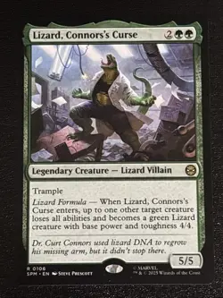 MTG Universes Beyond: Spider-man Lizard, Connor's Curse 0106 NM Rare - Image 1