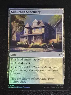 MTG Universes Beyond: Spider-man Suburban Sanctuary Foil 0185 NM - Image 1