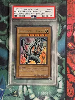 Yu-Gi-Oh! Glossy Unlimited LOB-001 Blue-Eyes White Dragon - Image 1