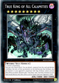 True King of All Calamities - MYFI-EN049 - Super Rare - 1st Edition Yugioh - Image 1