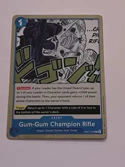 One Piece Card Game Gum-Gum Champion Rifle Memorial Collection EB01-028 - Image 1