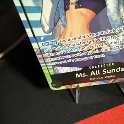 One Piece CCG Ms All Sunday Op04-084 Sr Alt Art Pack to Sleeve Fresh NM English - Image 5