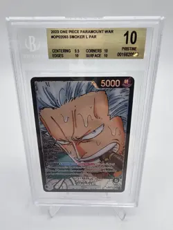 One Piece Paramount War Smoker (OP02-093) (V.2) EN Alt Art BGS 10 Pristine - Image 1