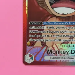 Monkey.D.Luffy (001) (Alternate Art) OP13-001 Carrying On His Will Foil - Image 4