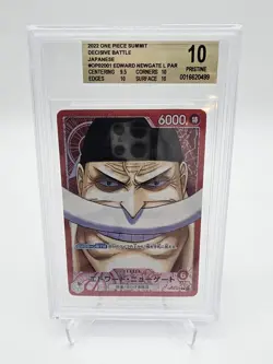 BGS 10 Pristine One Piece OP02 Japanese | Alt Art | Edward Newgate OP02-001 - Image 1