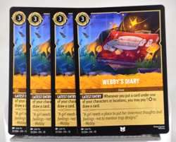 Disney Lorcana TCG Whispers in the Well Webby's Diary 31/204 Uncommon x4 - Image 1