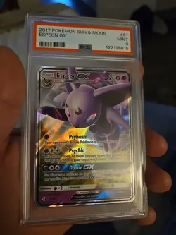 Pokemon TCG 2017 Espeon GX Card 61/149 Sun & Moon PSA 9 Mint - Image 4
