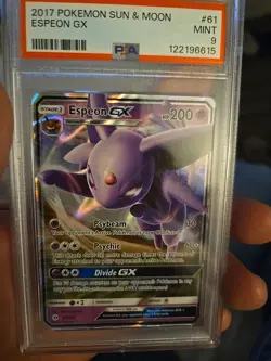 Pokemon TCG 2017 Espeon GX Card 61/149 Sun & Moon PSA 9 Mint - Image 5