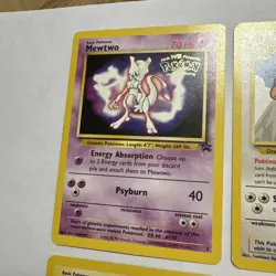 Pokemon First Movie Promo Card Lot Dragonite Mewtwo Pikachu Nintendo - 1999 - Image 3