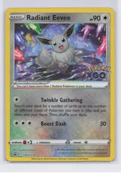 Radiant Eevee SWSH230 SWSH: Sword & Shield Promo Cards Holo Pokemon TCG NM - Image 1