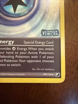 Cyclone Energy 99/115 EX Unseen Forces - Reverse Holo Pokemon Card -Stamped LP - Image 4