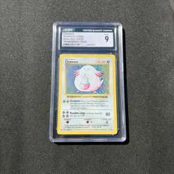CGC 9 MINT Chansey 1999 Base Set 3/102 Shadowless Holo Pokemon Card - Image 1