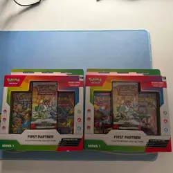 x2 Pokemon Trading Card Game - First Partner Illustration Collection - Series 1 - Image 1