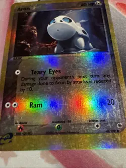 Aron 49/109 Ruby and Sapphire Reverse Holo NM/LP Pokemon Card - Image 2