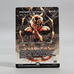 MTG Magic the Gathering Card MAR 0039 Iron Spider Civil Warrior Borderless NM - Image 1