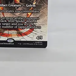 MTG Magic the Gathering Card MAR 0039 Iron Spider Civil Warrior Borderless NM - Image 5