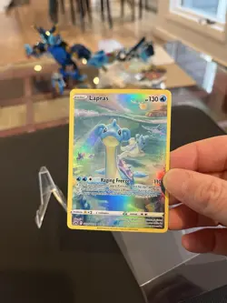 Pokemon TCG Lapras Holo Ultra Rare Card Crown Zenith Galarian Gallery GG05/GG70 - Image 3