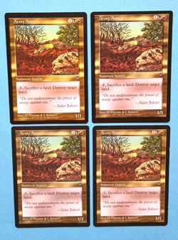 Magic the Gathering MTG Visions ARMY ANTS X 4 U LP/EX 1997 NICE! - Image 1