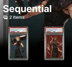 PSA 10 Final Fantasy MTG Gold Stamp Signature Cloud Ex Soldier Sephiroth Fabled - Image 1