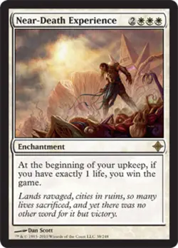 Slightly Played, English - 1 x MTG Near-Death Experience - Foil Rise of the Eldr - Image 1