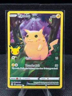 Pikachu 005/025 Holo Rare Celebrations Pokemon Near Mint - Image 1