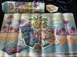 Pokemon World Championships 2017 Playmat Anaheim Pikachu Rowlet Litten TCG - Image 1