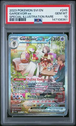 2023 POKEMON SVI EN-SCARLET & VIOLET #245 GARDEVOIR EX PSA 10 - Image 1