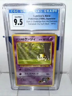 PSA 10 1999 Sabrina's Abra LV 18 063 Gym Yamabuki City Deck Pokemon Japanese - Image 1