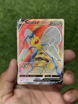 Beedrill V Full Art 160/189 Ultra Rare Astral Radiance Pokemon TCG - Image 1