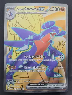 Cynthia's Garchomp ex 215/182 Ultra Rare Destined Rivals Pokemon TCG - Image 1
