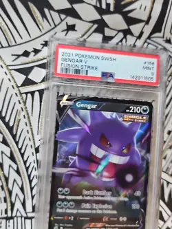 Gengar V POKEMON 2021 Fusion Single Strike #156 PSA 9 Mint (505) Free Shipping - Image 3