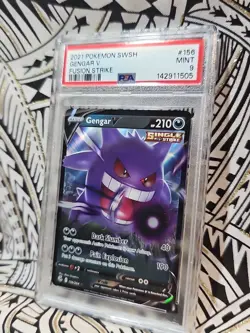 Gengar V POKEMON 2021 Fusion Single Strike #156 PSA 9 Mint (505) Free Shipping - Image 4