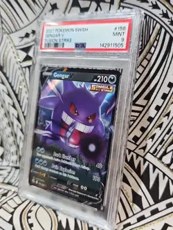 Gengar V POKEMON 2021 Fusion Single Strike #156 PSA 9 Mint (505) Free Shipping - Image 5