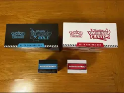 Pokemon TCG Factory Sealed Black Bolt & White Flare ETB + Booster Bundles - New - Image 4