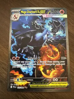 Pokemon Mega Charizard X ex 125/094 Me02: Phantasmal Flames SIR Holo - Image 1