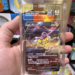 Pokemon TCG Raikou V GG41/GG70 Crown Zenith Gallery Holo TAG 8.5 - Image 1
