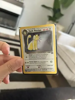 Pokemon TCG Dark Persian Team Rocket 17/82 Holo Rare 60 HP Holo English - Image 3