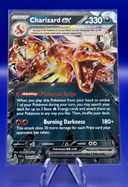 Pokemon Charizard ex 054/091 Paldean Fates Double Rare Holo English NM - Image 1