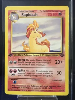 Pokemon TCG Jungle 1st Edition #44/64 Rapidash NM/LP - Image 1