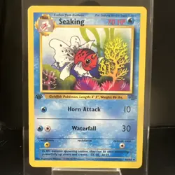 Pokemon TCG Seaking 1st Edition Jungle Uncommon 46/64 LP - Image 1