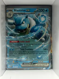 Blastoise ex - Double Rare - 151 - Pokemon - 009/165 - NM/M - Image 1