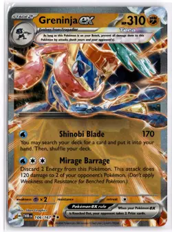 Greninja ex 106/167 Double Rare Twilight Masquerade Pokemon Near Mint - Image 1