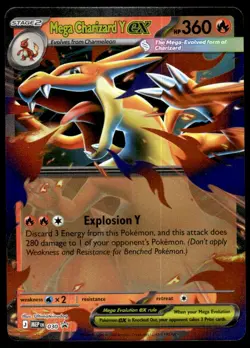 Pokemon TCG SV Promos #030 Mega Charizard Y NM - Image 1